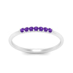 Load image into Gallery viewer, 7-stone-stacking-purple-topaz-wedding-band-in-white-gold-FD122844BGVITOANGLE3-NL-WG-GS.jpg
