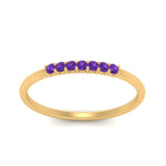 Load image into Gallery viewer, 7-stone-stacking-purple-topaz-wedding-band-in-yellow-gold-FD122844BGVITOANGLE3-NL-YG-GS.jpg
