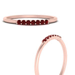 Load image into Gallery viewer, 7-stone-stacking-ruby-wedding-band-in-rose-gold-FD122844BGRUDRANGLE3-NL-RG-GS.jpg
