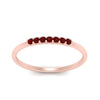 Load image into Gallery viewer, 7-stone-stacking-ruby-wedding-band-in-rose-gold-FD122844BGRUDRANGLE3-NL-RG-GS.jpg