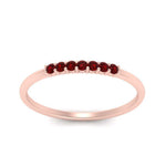 Load image into Gallery viewer, 7-stone-stacking-ruby-wedding-band-in-rose-gold-FD122844BGRUDRANGLE3-NL-RG-GS.jpg
