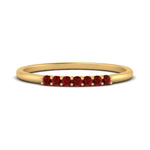 Load image into Gallery viewer, 7-stone-stacking-ruby-wedding-band-in-yellow-gold-FD122844BGRUDRANGLE3-NL-YG-GS.jpg
