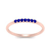 Load image into Gallery viewer, 7-stone-stacking-sapphire-wedding-band-in-rose-gold-FD122844BGSABLANGLE3-NL-RG-GS.jpg