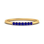 Load image into Gallery viewer, 7-stone-stacking-sapphire-wedding-band-in-yellow-gold-FD122844BGSABLANGLE3-NL-YG-GS.jpg
