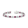 Load image into Gallery viewer, 7.68-carat-classic-teardrop-link-east-west-pink-sapphire-bracelet-in-white-gold-FDBRCPE10581GSADRPI-7.68CT-NL-WG.jpg?v=1776852521