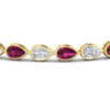 Load image into Gallery viewer, 7.68-carat-classic-teardrop-link-east-west-pink-sapphire-bracelet-in-yellow-gold-FDBRCPE10581GSADRPIANGLE5-7.68CT-NL-YG.jpg?v=1776852521