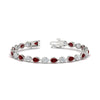 Load image into Gallery viewer, 7.68-carat-classic-teardrop-link-east-west-ruby-bracelet-in-white-gold-FDBRCPE10581GRUDR-7.68CT-NL-WG.jpg?v=1776852521