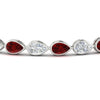 Load image into Gallery viewer, 7.68-carat-classic-teardrop-link-east-west-ruby-bracelet-in-white-gold-FDBRCPE10581GRUDRANGLE5-7.68CT-NL-WG.jpg?v=1776852521