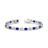 Load image into Gallery viewer, 7.68-carat-classic-teardrop-link-east-west-sapphire-bracelet-in-white-gold-FDBRCPE10581GSABL-7.68CT-NL-WG.jpg?v=1776852362
