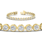 Load image into Gallery viewer, 8.70 Carat Diamond Bezel Set Tennis Bracelet
