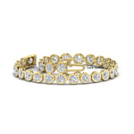 Load image into Gallery viewer, 8.70 Carat Diamond Bezel Set Tennis Bracelet
