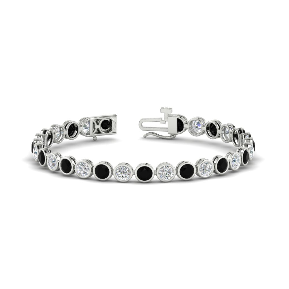 8.70 Carat Diamond Bezel Set Tennis Bracelet