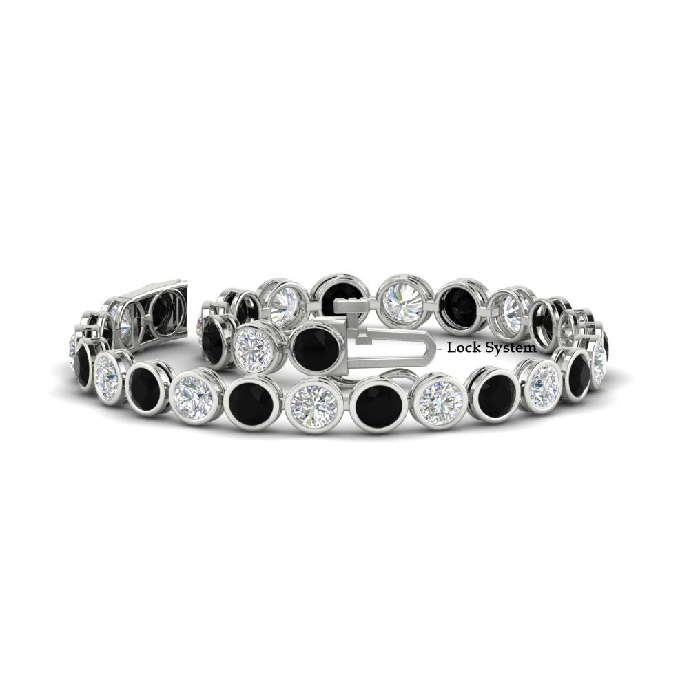 8.70 Carat Diamond Bezel Set Tennis Bracelet