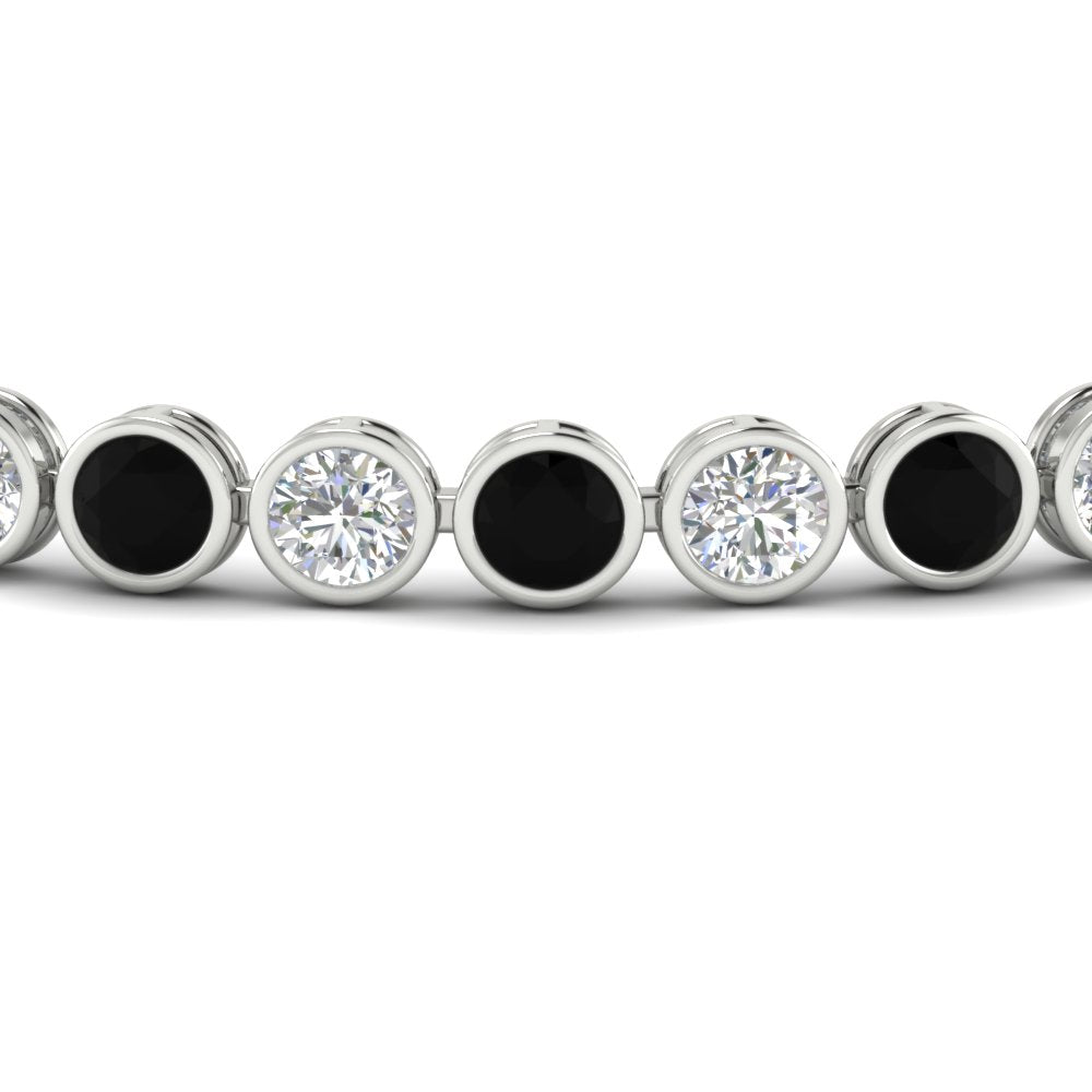 8.70 Carat Diamond Bezel Set Tennis Bracelet