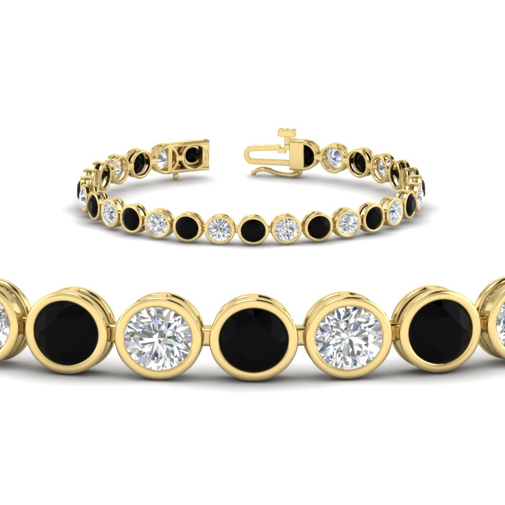 8.70 Carat Diamond Bezel Set Tennis Bracelet