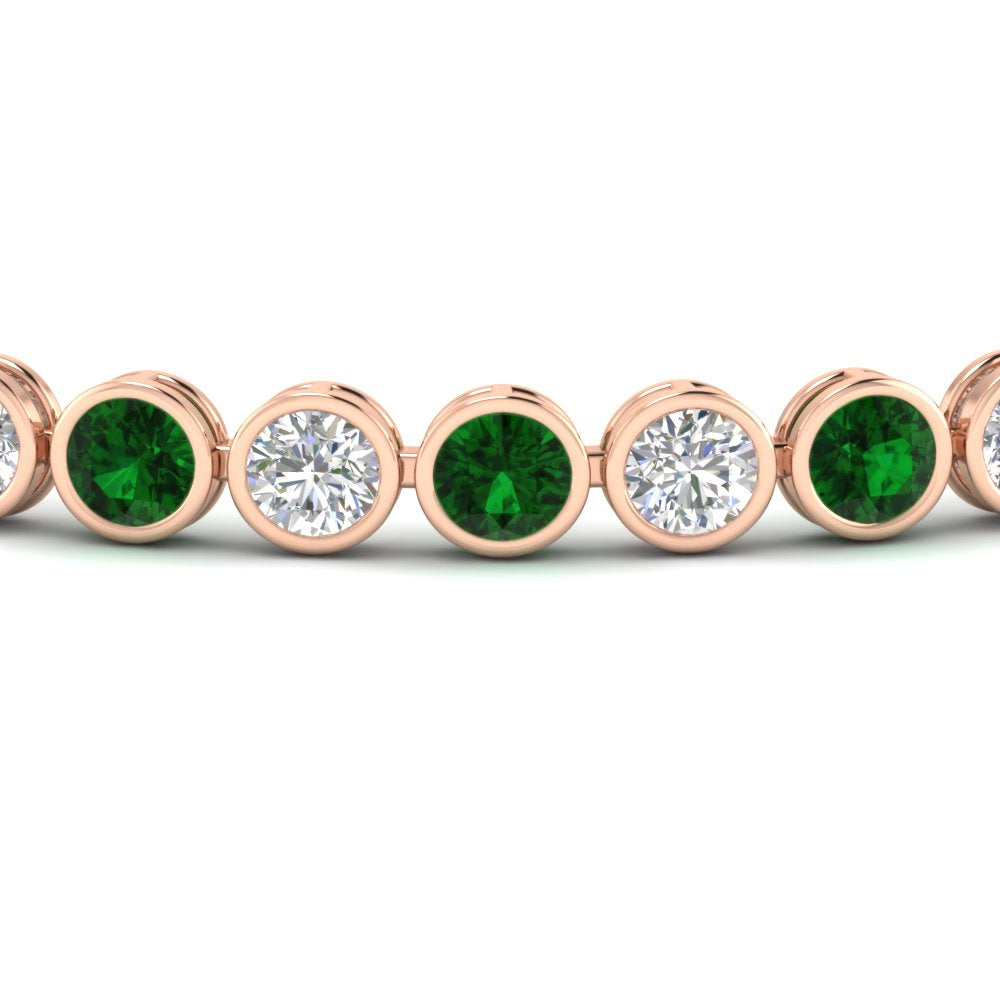 8.70 Carat Diamond Bezel Set Tennis Bracelet