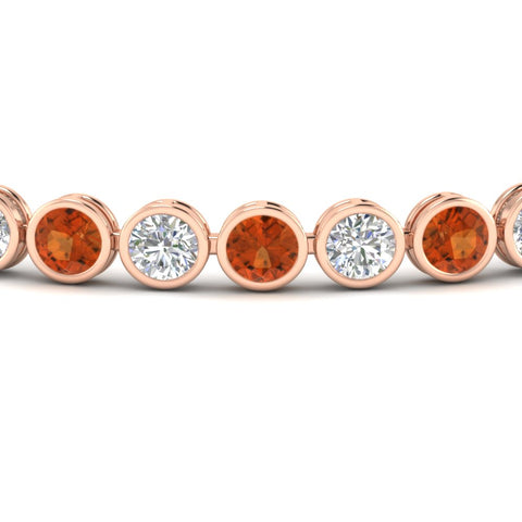 8.70 Carat Diamond Bezel Set Tennis Bracelet
