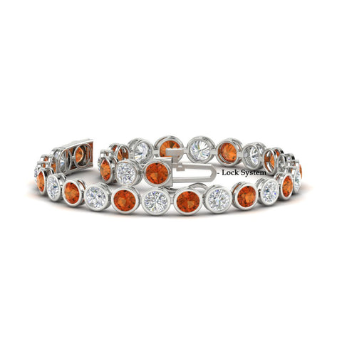 8.70 Carat Diamond Bezel Set Tennis Bracelet