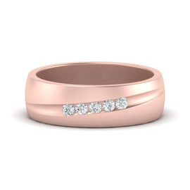 Classic 5 Stone Mens Engagement Ring