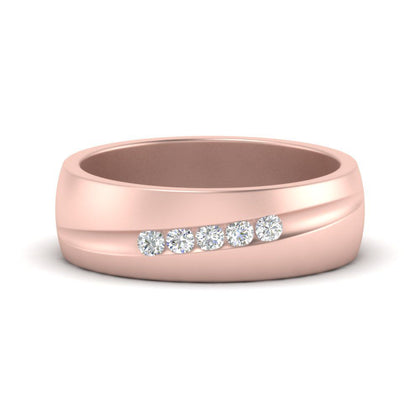 Classic 5 Stone Mens Engagement Ring