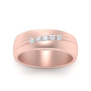 Classic 5 Stone Mens Engagement Ring