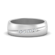 Classic 5 Stone Mens Engagement Ring