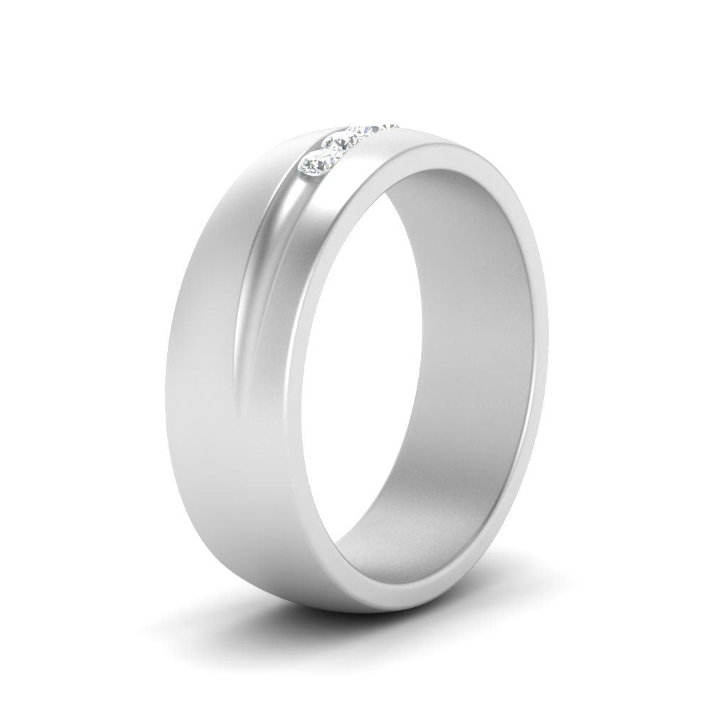 Classic 5 Stone Mens Engagement Ring