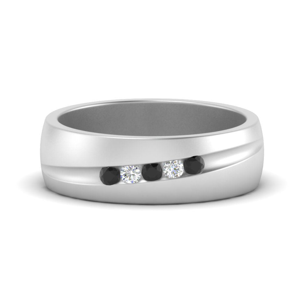 Classic 5 Stone Mens Engagement Ring