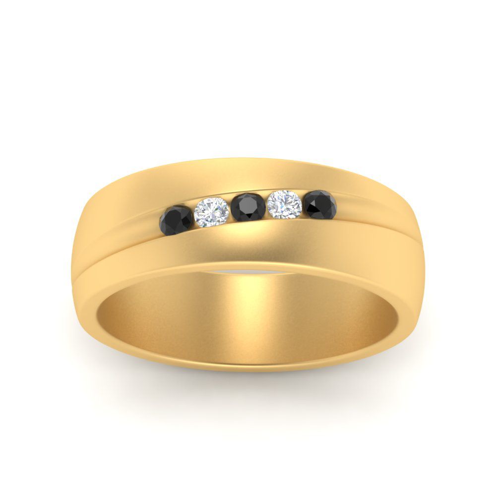 Classic 5 Stone Mens Engagement Ring