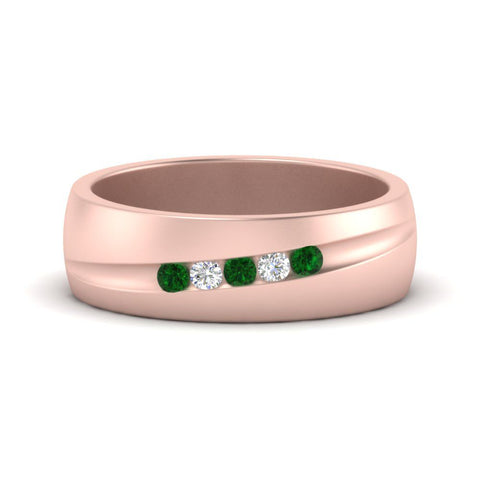 Classic 5 Stone Mens Engagement Ring