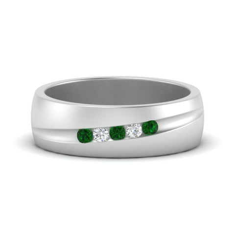 Classic 5 Stone Mens Engagement Ring