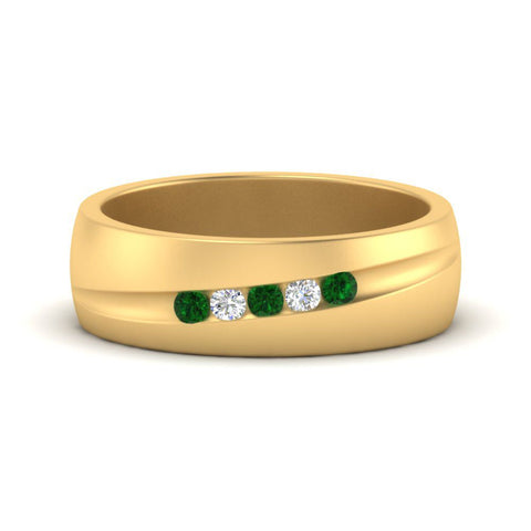Classic 5 Stone Mens Engagement Ring