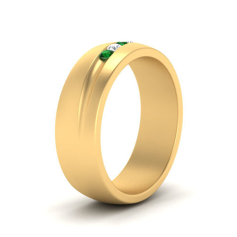 Classic 5 Stone Mens Engagement Ring