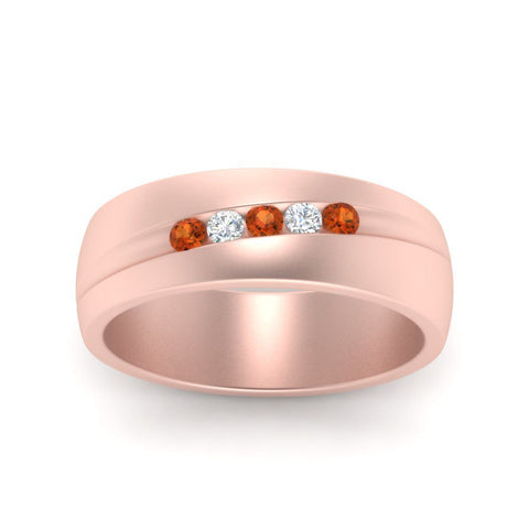 Classic 5 Stone Mens Engagement Ring