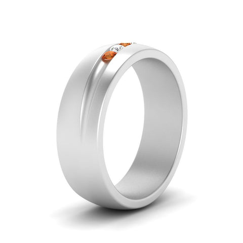 Classic 5 Stone Mens Engagement Ring