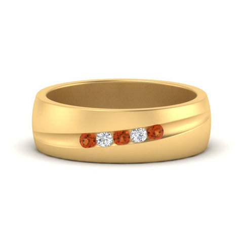 Classic 5 Stone Mens Engagement Ring
