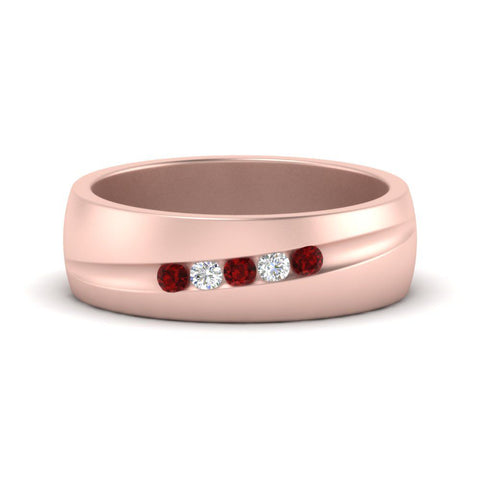 Classic 5 Stone Mens Engagement Ring
