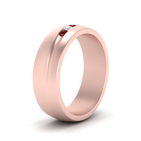Classic 5 Stone Mens Engagement Ring