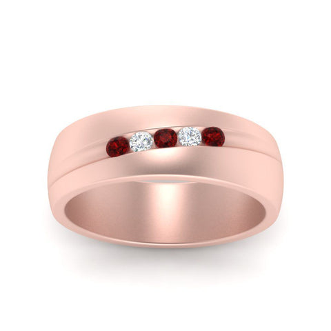 Classic 5 Stone Mens Engagement Ring