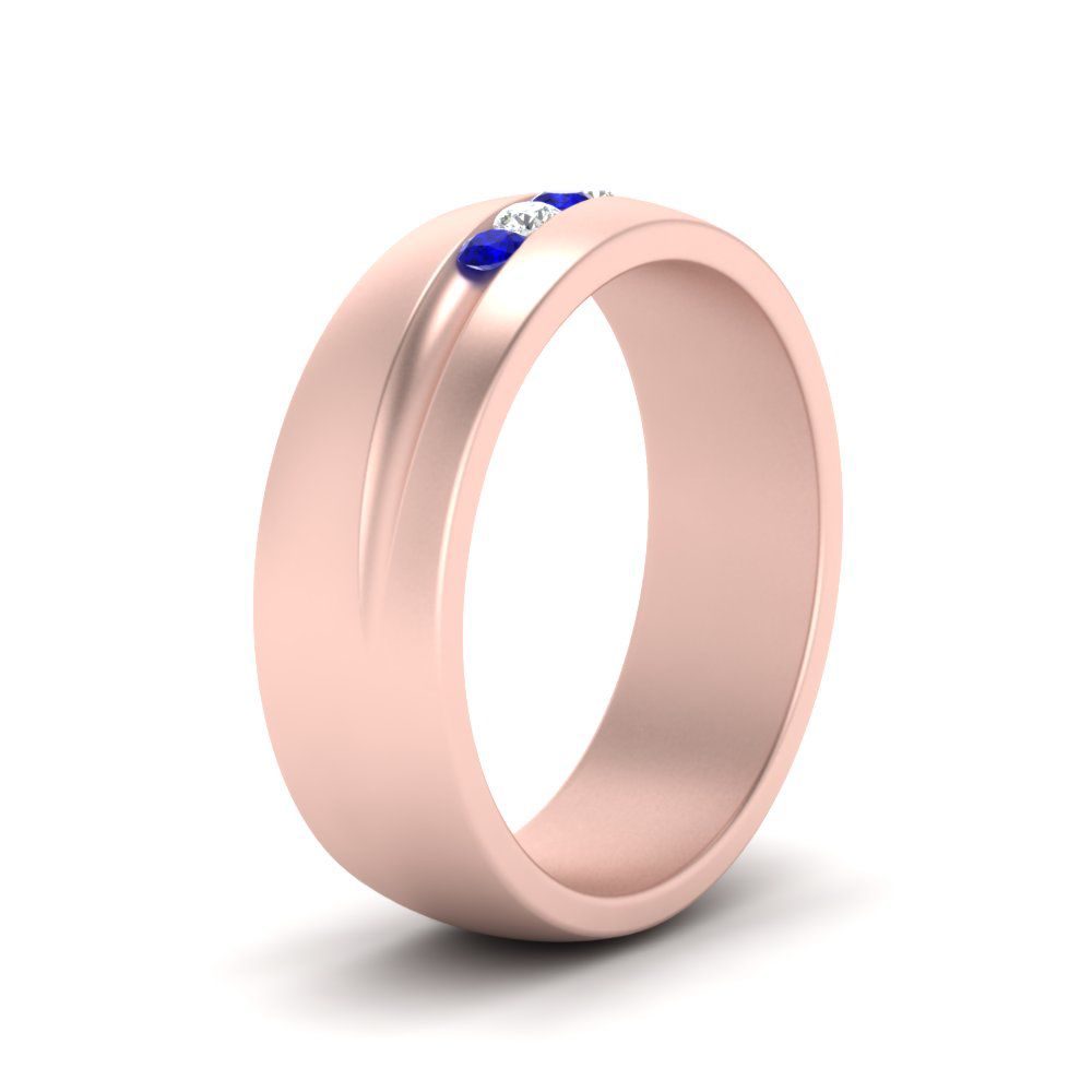 Classic 5 Stone Mens Engagement Ring