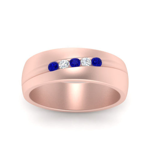 Classic 5 Stone Mens Engagement Ring