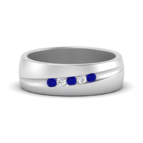 Classic 5 Stone Mens Engagement Ring