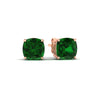 Load image into Gallery viewer, 8-carat-cushion-cut-emerald-basket-stud-earring-in-rose-gold-fdear10411cugemgrangle1-8.00ct-nl-rg.jpg