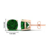Load image into Gallery viewer, 8-carat-cushion-cut-emerald-basket-stud-earring-in-rose-gold-fdear10411cugemgrangle2-8.00ct-nl-rg-hw.jpg