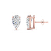 Load image into Gallery viewer, Diamond Pear Cut 3 Prong Earring