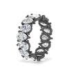 Load image into Gallery viewer, 8-carat-diamond-teardrop-eternity-band-in-black-gold-FD10554PE-0.50CT-ANGLE2-NL-BG