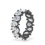 Load image into Gallery viewer, 8-carat-diamond-teardrop-eternity-band-in-black-gold-FD10554PE-0.50CT-ANGLE2-NL-BG
