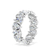 Load image into Gallery viewer, 8-carat-diamond-teardrop-eternity-band-in-white-gold-FD10554PE-0.50CT-ANGLE2-NL-WG