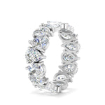 Load image into Gallery viewer, 8-carat-diamond-teardrop-eternity-band-in-white-gold-FD10554PE-0.50CT-ANGLE2-NL-WG

