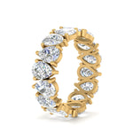 Load image into Gallery viewer, 8-carat-diamond-teardrop-eternity-band-in-yellow-gold-FD10554PE-0.50CT-ANGLE2-NL-YG
